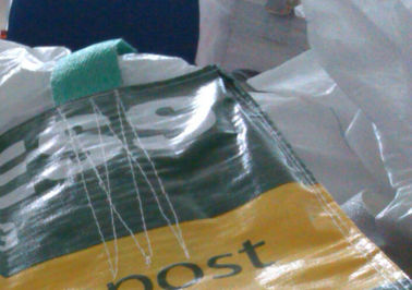 Four panel BOPP laminated bags with cross corner loops , Polypropylene Jumbo Bags