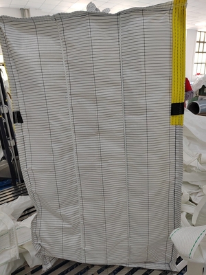 2 toneladas de Polipropileno Ventilado Respirável Baffle Bulk Bag Com Excelente Resistência Química E Tecido Condutor