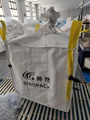 Boa resistência ao frio 1500kg PP Jumbo Fibc 4 Loops Sacos de granel não certificados para transporte de granel pesado