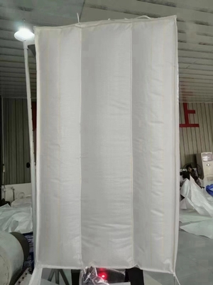 Saco de defleção de 4 laços de canto com design à prova de poeira e capacidade de carga de até 2000 kg para soluções de embalagem resistentes
