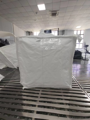 Grau alimentício FIBC 1000 kg SWL com 2 circuitos de elevação e tratamento UV